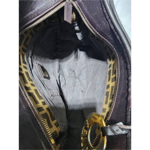 Authentic FENDI Zucca Small Chef Shopping Tote Bag Tobacco Moro Brown - Picture 12 of 14